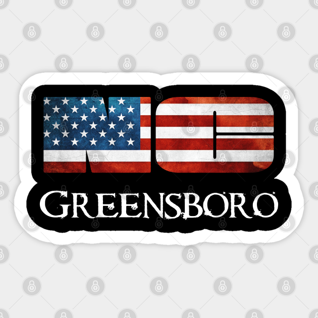 Greensboro North Carolina Greensboro Gift Sticker TeePublic